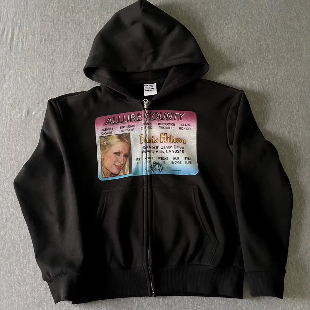 Sweat à Capuche Rétro avec Fermeture Éclair pour Homme et Femme, Vêtement Harajuku, Hip Hop, Gothiqu