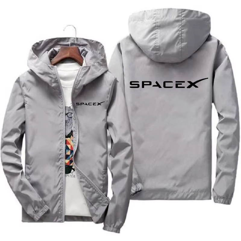 Sweats à capuche avec logo SpaceX Space X pour hommes, impression décontractée, combinaisons de cour