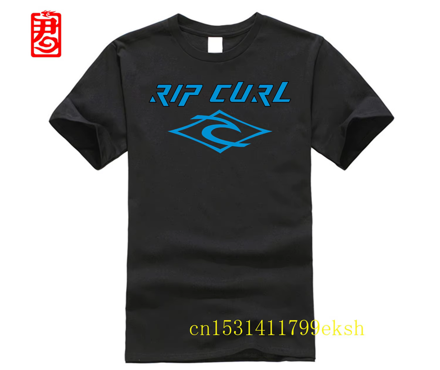 Rip chemise curl skateboard skateboard hommes t-shirt 2025 nouveauté à manches courtes col rond coto