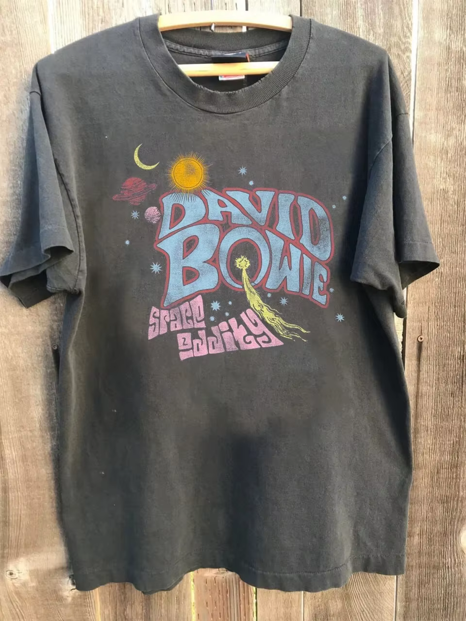 T-shirt vintage David Bowie pour femmes, en coton et respirant, à manches courtes, streetwear décont