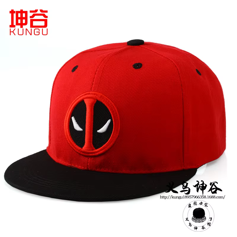 4 types Anime dessin animé Figure Deadpool broderie Hip Hop mode Snapback chapeau coton décontracté 
