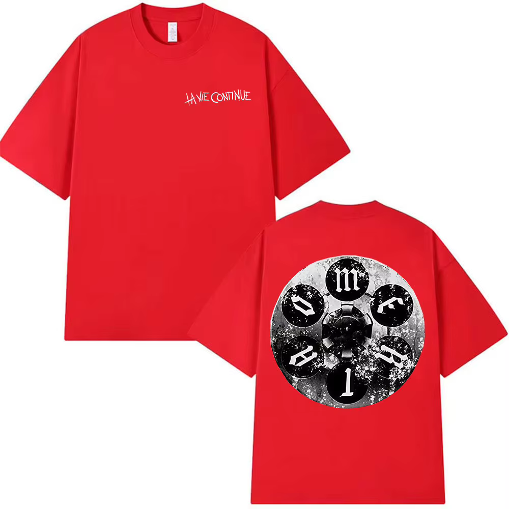 Rappeur La Vie continuer Maes Album 2025 Merch t-shirts hommes Hip Hop Style rétro T-shirt à manches