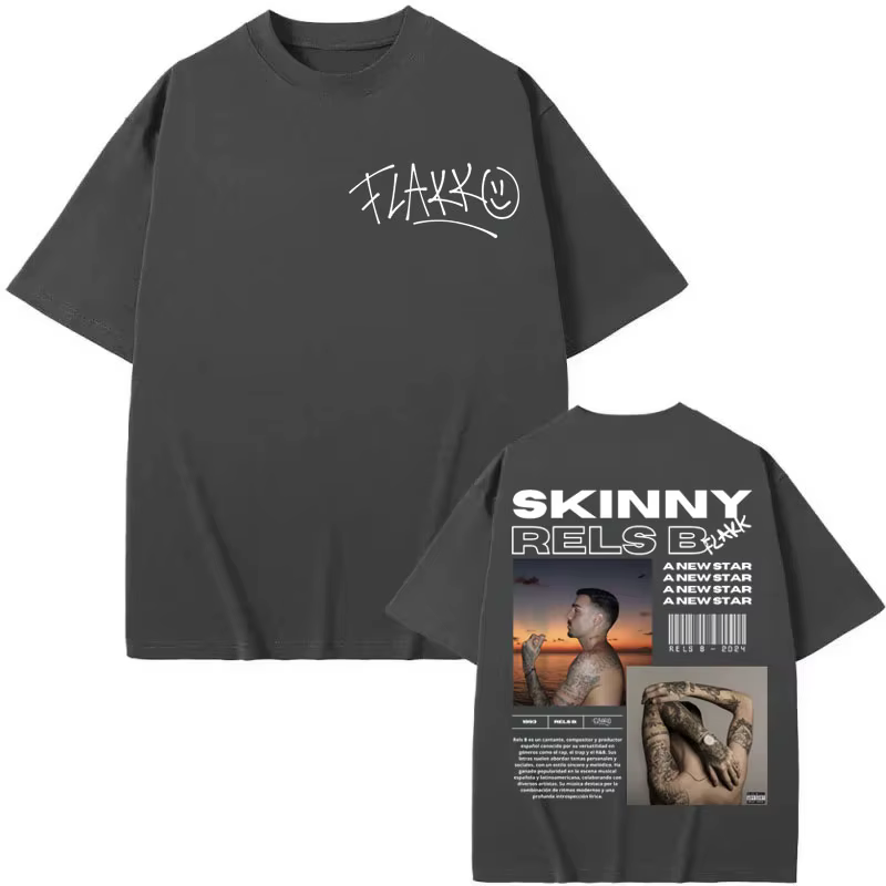Rappeur Rels B Album affiche graphique T-shirts hommes femmes vêtements Hip Hop mode T-shirts haute 