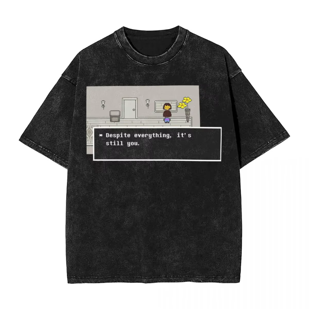 Frisk Despite tout ce n'est toujours Manga t-shirt Undertale lavé T-Shirts à manches courtes T-Shirt