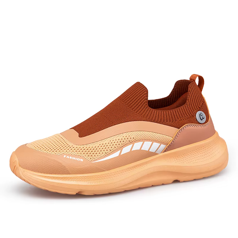 Chaussures de marche à enfiler pour hommes, respirantes, en maille, chaussures de sport avec semelle
