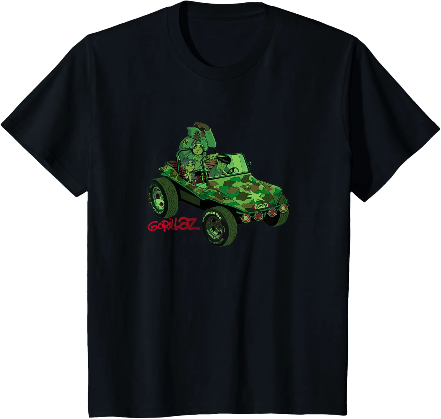 T-Shirt avec Logo Gorillaz Geep pour hommes et femmes, vêtements d'été en coton, mode Hip Hop, T-shi