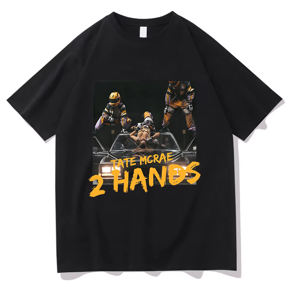 Tate McRae-T-shirt à Manches Courtes pour Homme et Femme, Vêtement en Coton de Haute Qualité, Décont