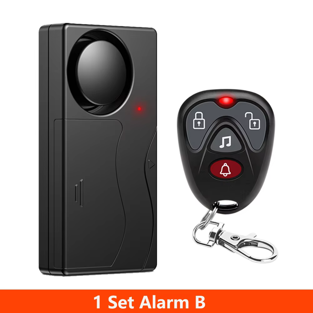 Awapow alarme de vélo à vibrations sans fil avec télécommande alarme de porte et fenêtre antivol 110