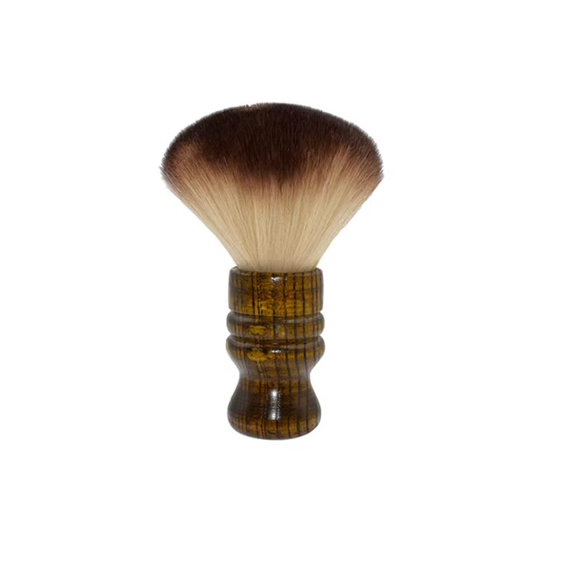 Manche en bois massif pour Salon professionnel, brosse de cou de coiffure, brosse de nettoyage de co