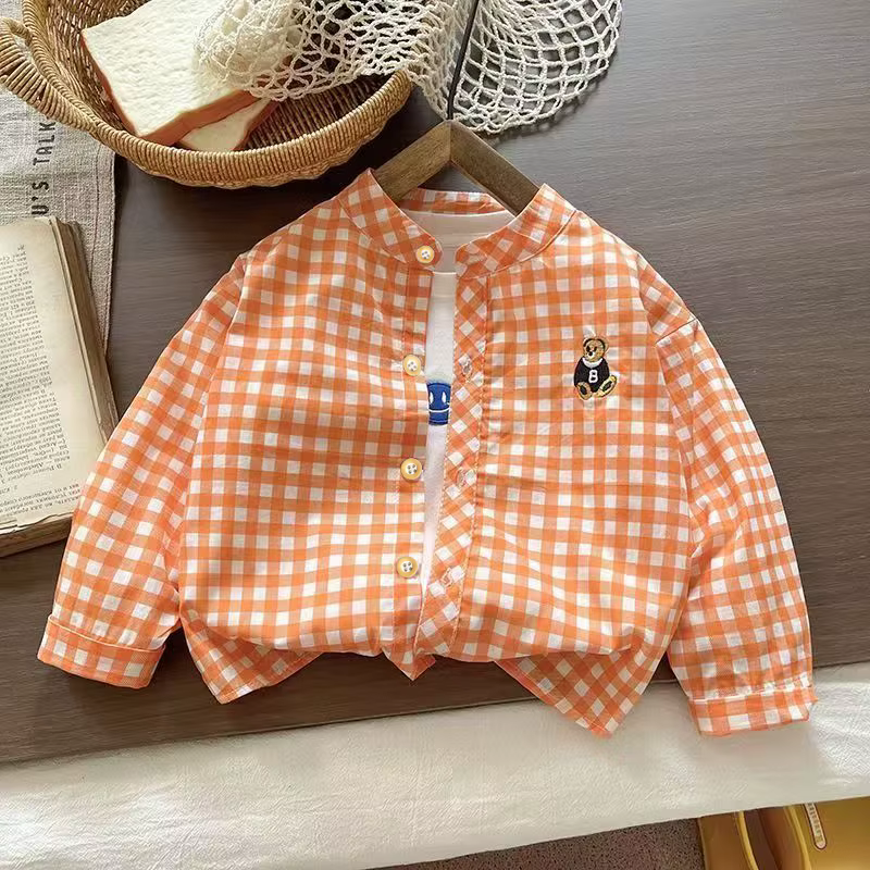 IENENS enfants chemise hauts vêtements enfant printemps chemises minces enfant en bas âge infantile 