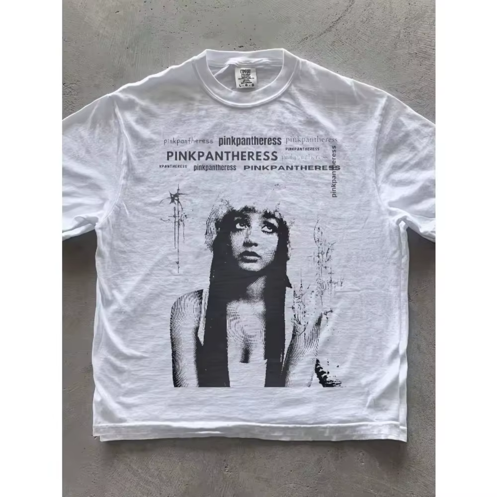 T-shirts graphiques d'été pour hommes et femmes, en coton, col rond, manches courtes, style décontra