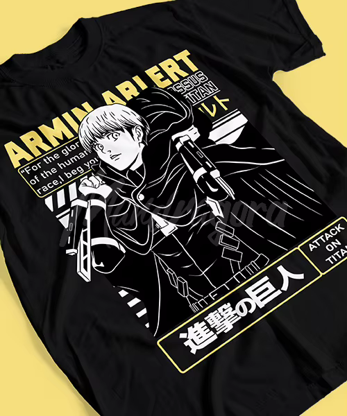 T-shirt pour l'attaque des titans Armin Arlert Batalla Final
