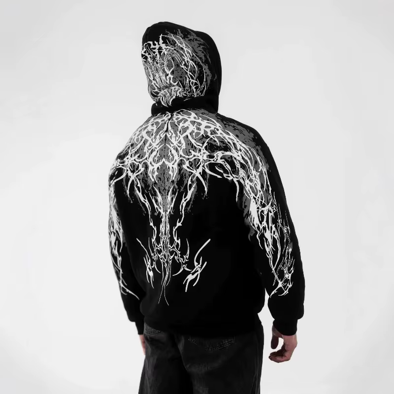 Nouveau Sweat à Capuche Lumineux Réfléchissant pour Hommes et Femmes, pour la Conduite Nocturne en M