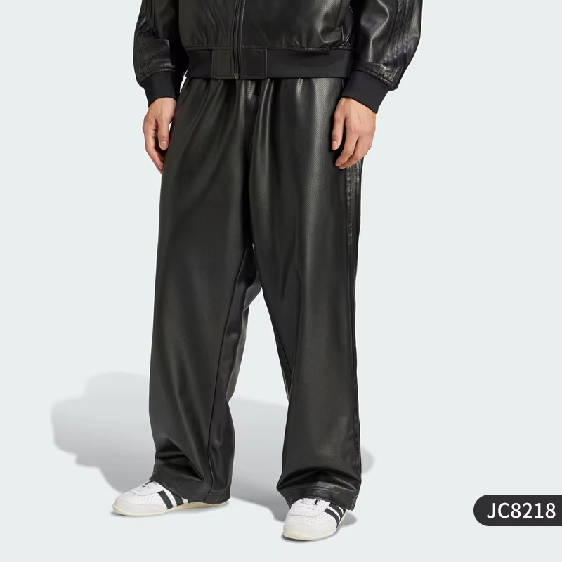 Adidas officiel véritable originaux hommes Faux cuir ample extérieur survêtement pantalon JC8218
