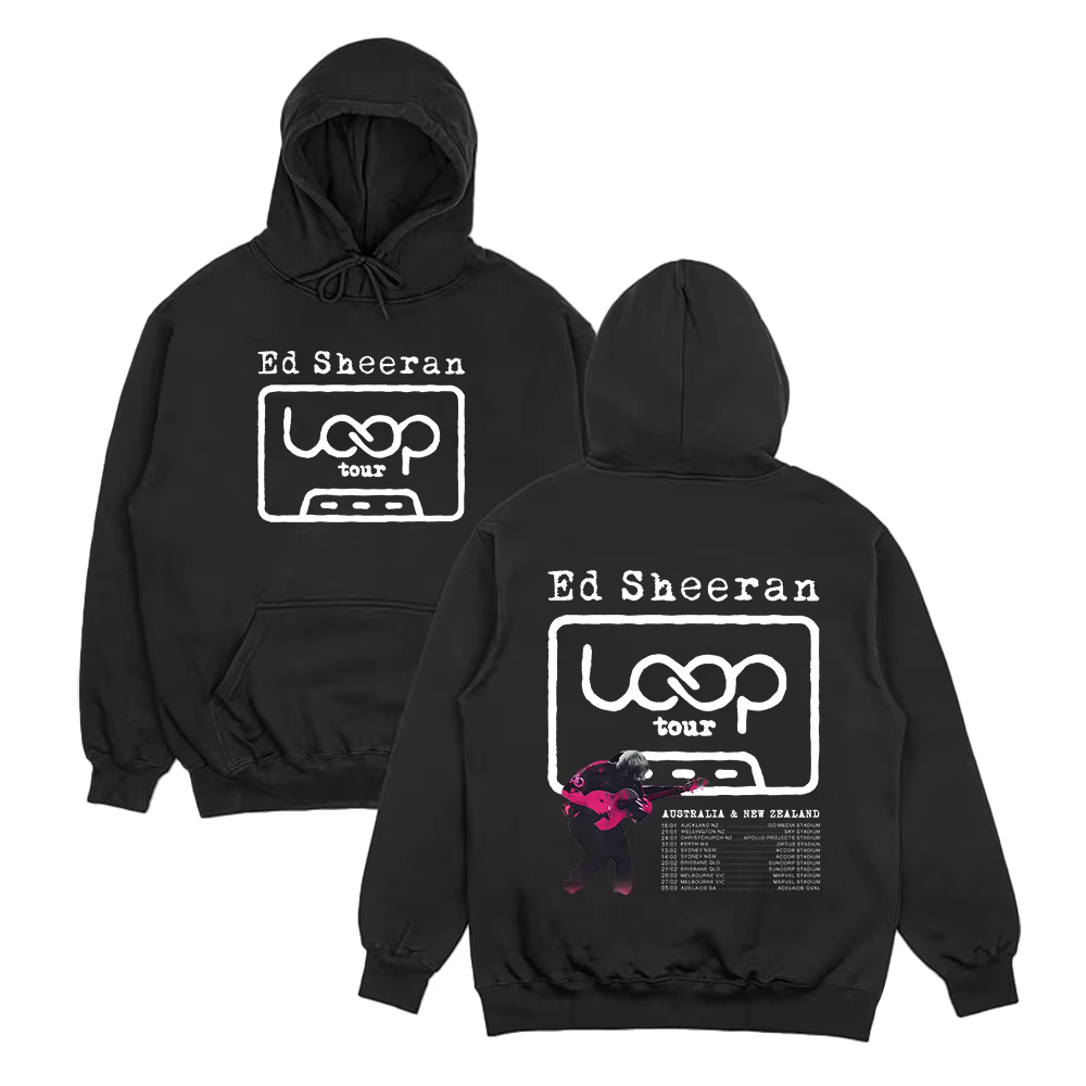 Ed Sheeran LOOP Tour sweats à capuche Hip Hop graphique vêtements Streetwear nouvelle mode unisexe f