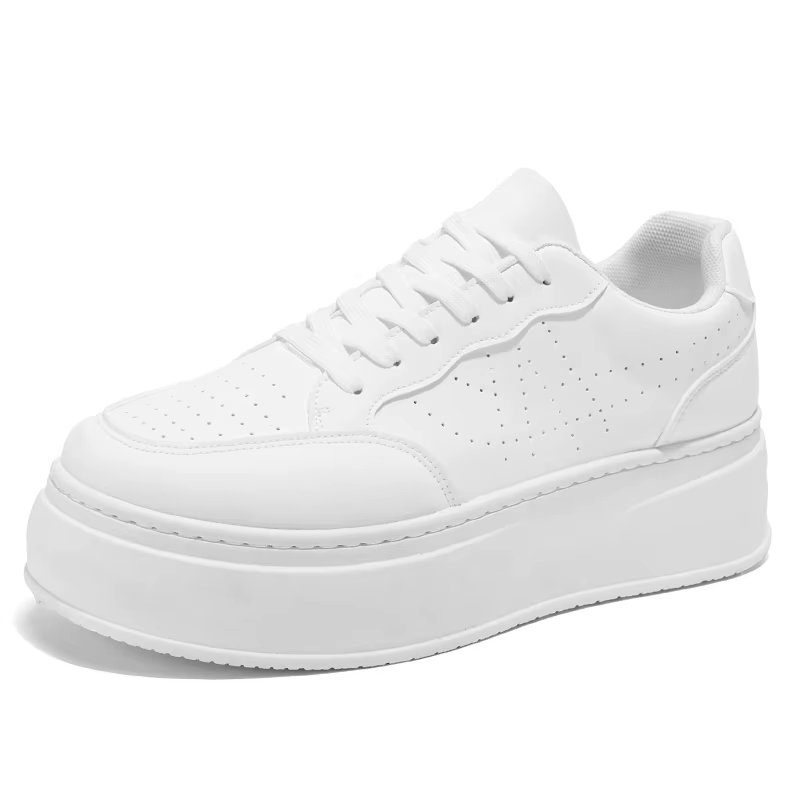 Baskets blanches pour hommes, chaussures de créateur à la mode, chaussures décontractées confortable