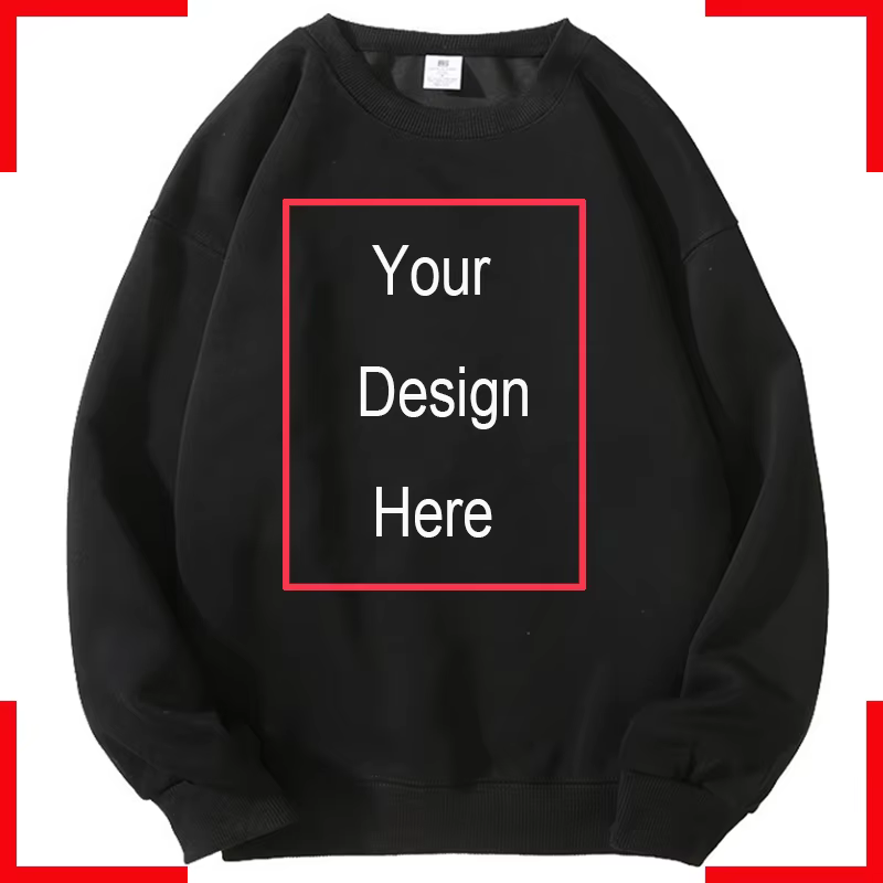 Sweat-shirt personnalisé entraînement pas cher pull votre texte ici à manches longues sweat à capuch