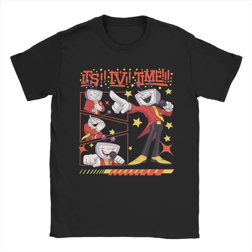 Tenna Deltarune Game It's TV Time Meme Merch hommes femmes imprimé t-shirts coton T-shirt nouveauté 