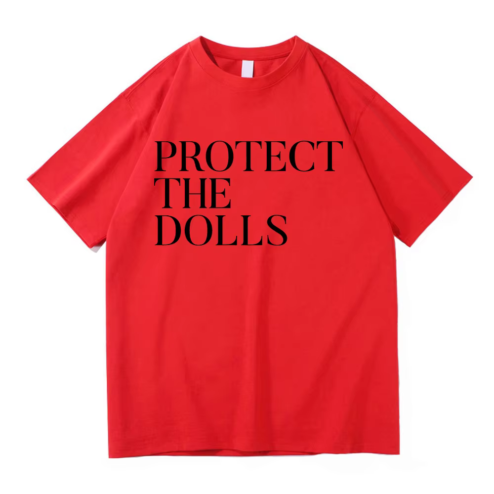 Protéger les poupées T-Shirt hommes/femmes Harajuku esthétique lettre impression T-Shirt unisexe hau