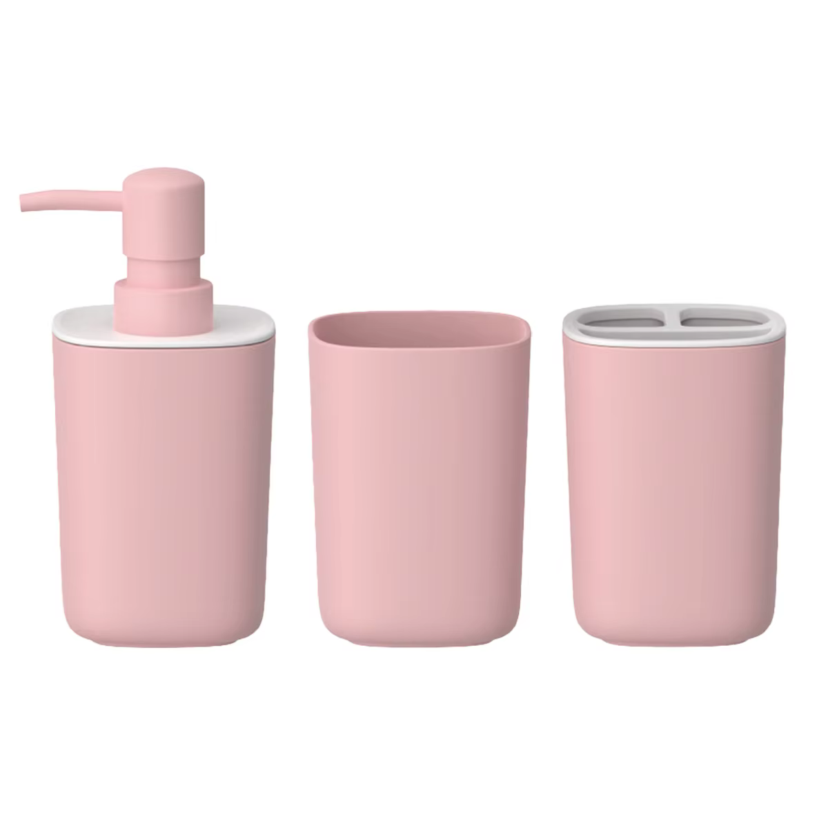 Ensembles d'accessoires de salle de bain rose créatifs, distributeur de savon de toilette, porte-bro