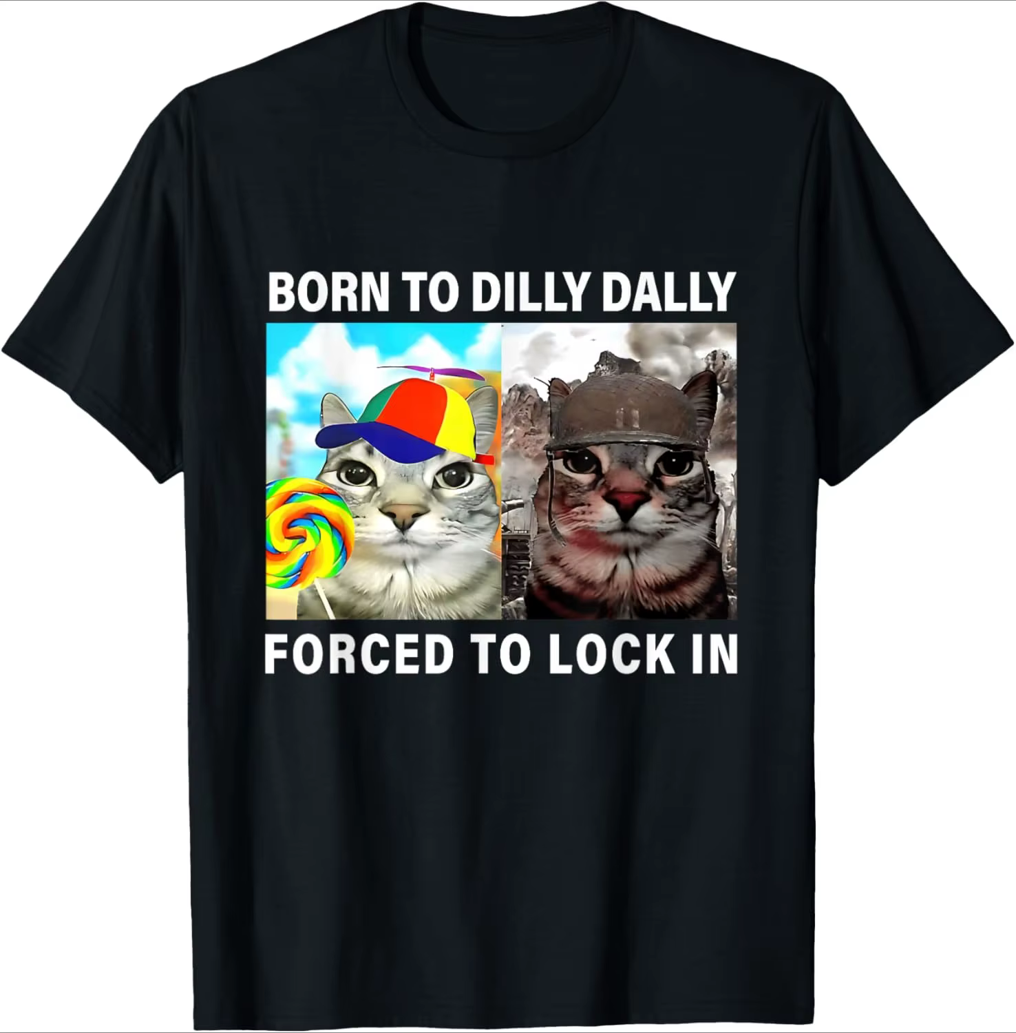 T-Shirt Cat Meme pour femmes, Design abstrait humoristique, coupe ample, col rond, manches courtes, 