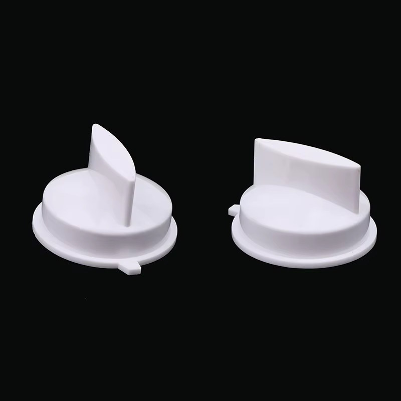 2 pièces, bouton rotatif universel blanc en plastique pour four à micro-ondes, poignée de commande d