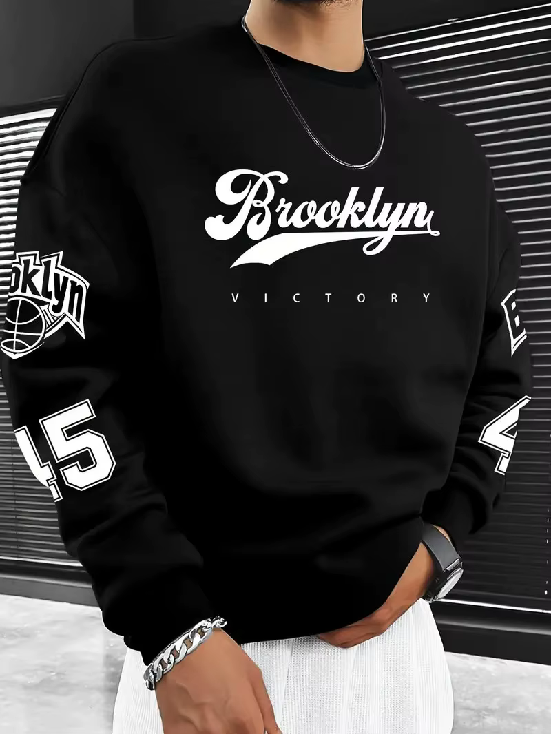 Le nouveau sweat à capuche à col rond pour hommes pour le printemps et l'automne 2025 présente une m