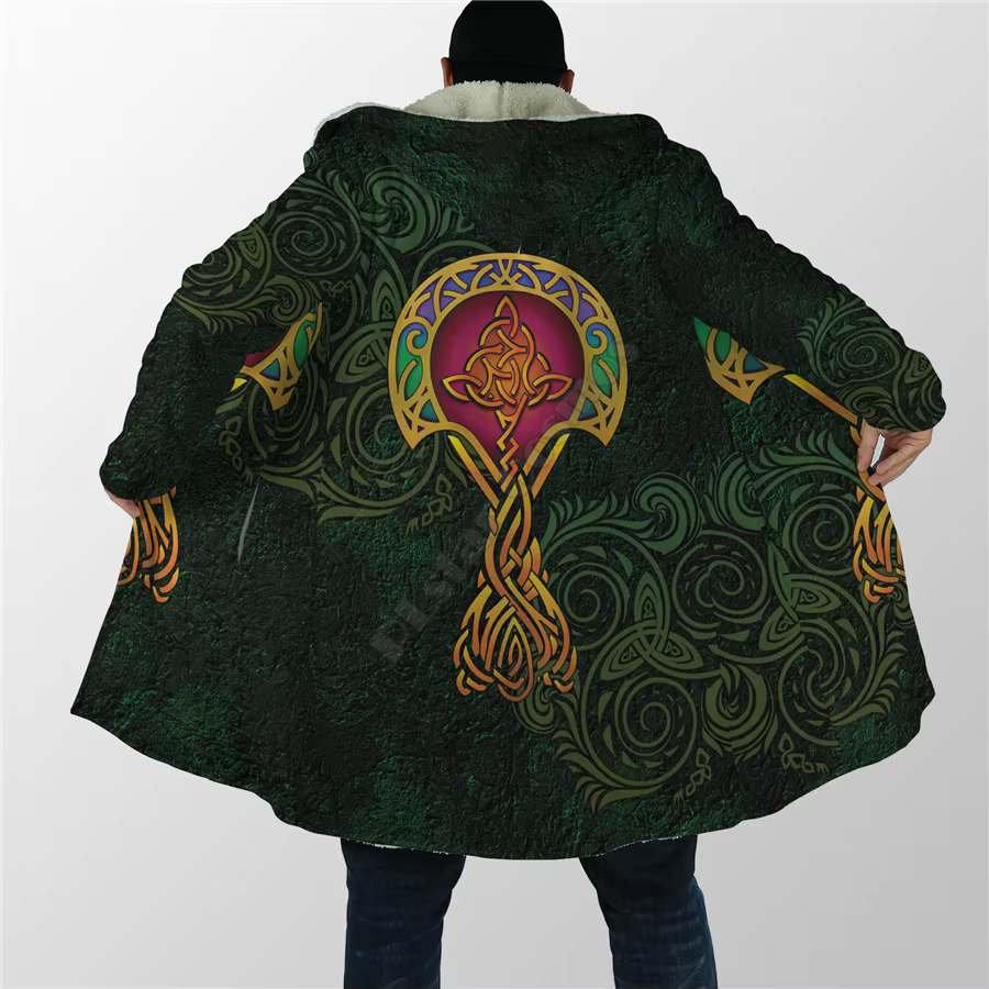 Sweat à capuche imprimé 3D Celtic Tree Everak pour hommes et femmes