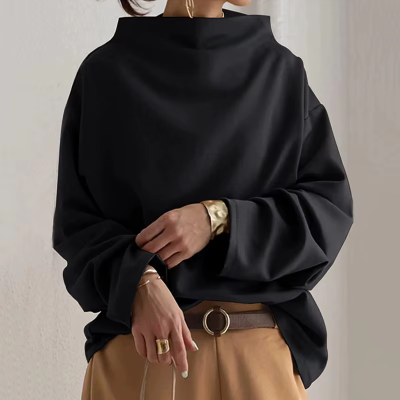 Sweat-shirts à capuche pour femmes 2026 – Nouveau sweat-shirt décontracté en velours européen à col montant