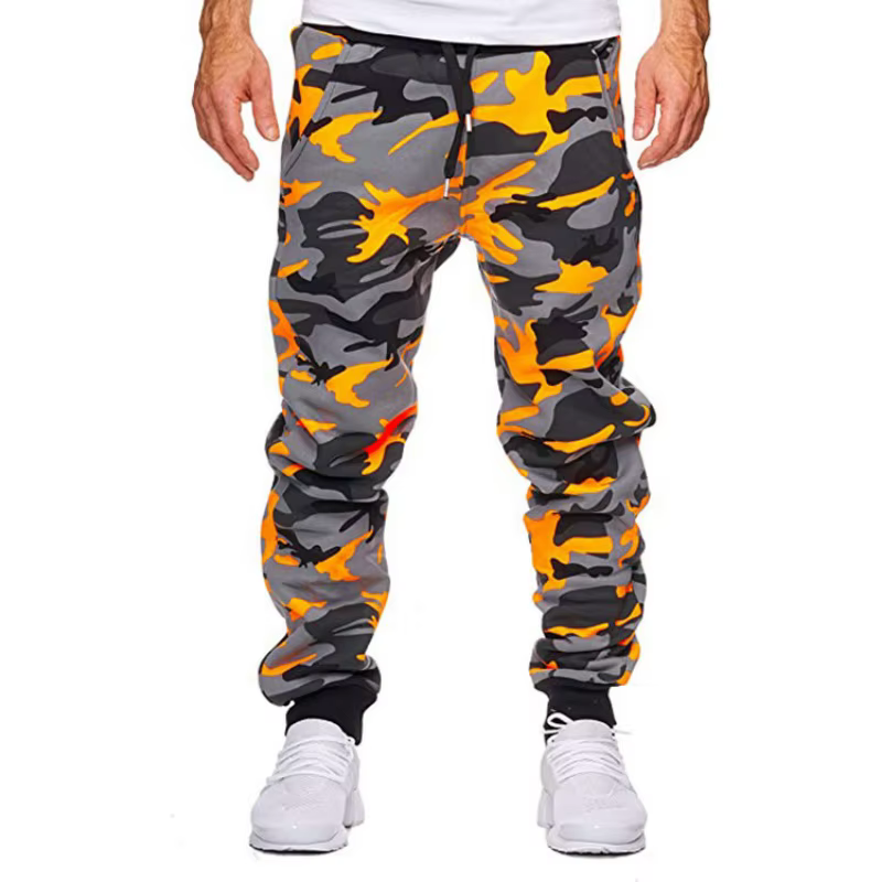 Nouveauté 2024 Pantalon de survêtement unisexe style Harem ample camouflage avec cordon de serrage