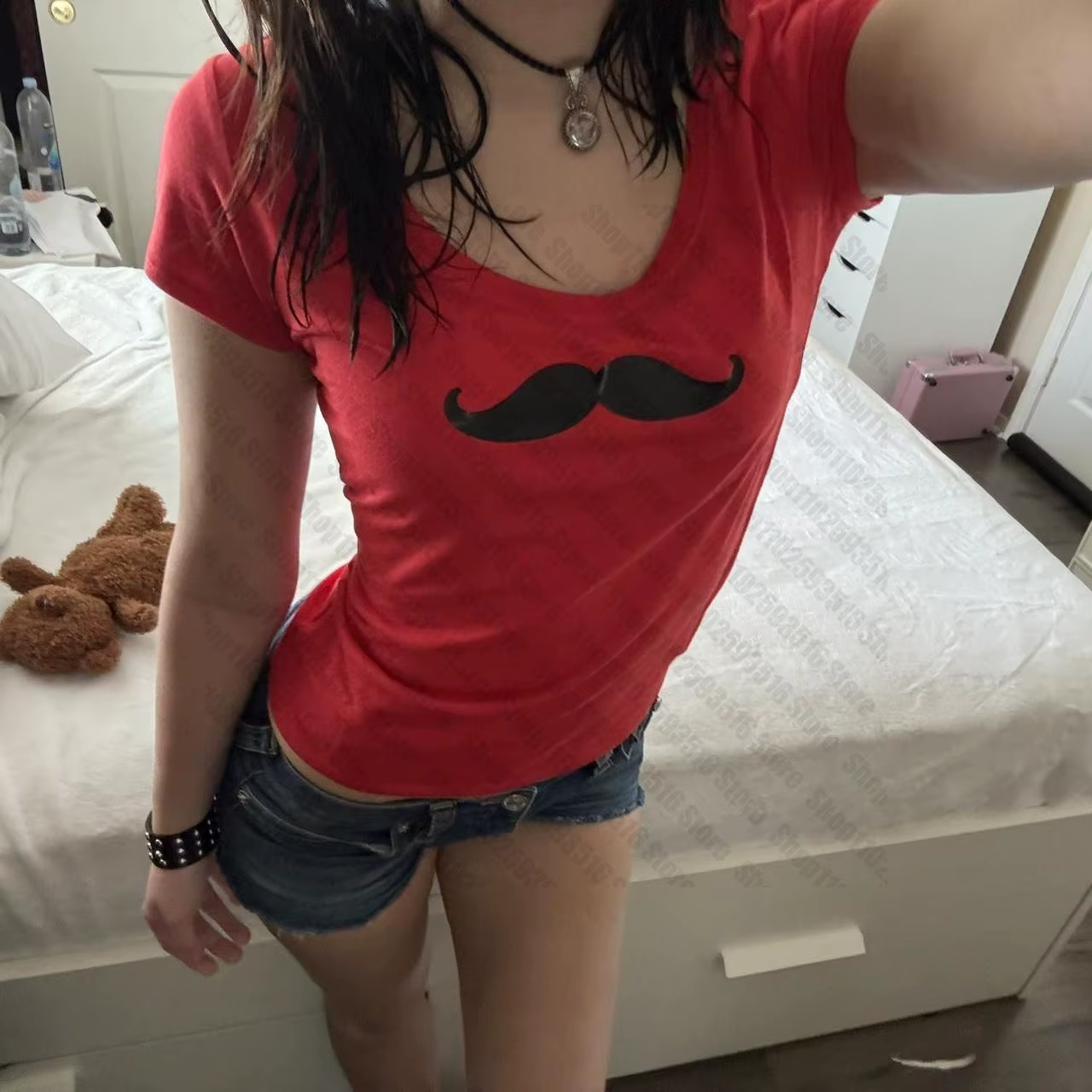 Grunge vêtements pour femmes haut Y2k Kitty bébé T-Shirts Y2k hauts femme