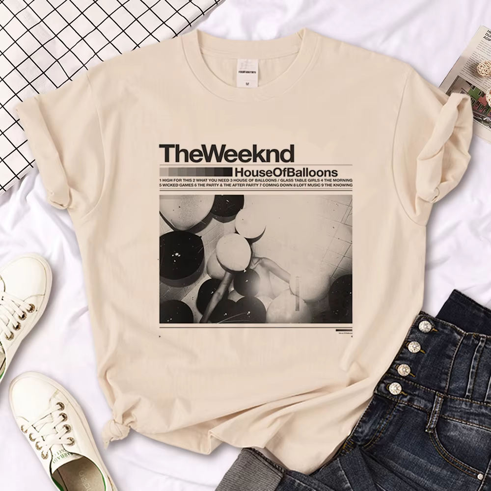 The Weeknd t-shirt hommes anime designer japonais haut mâle