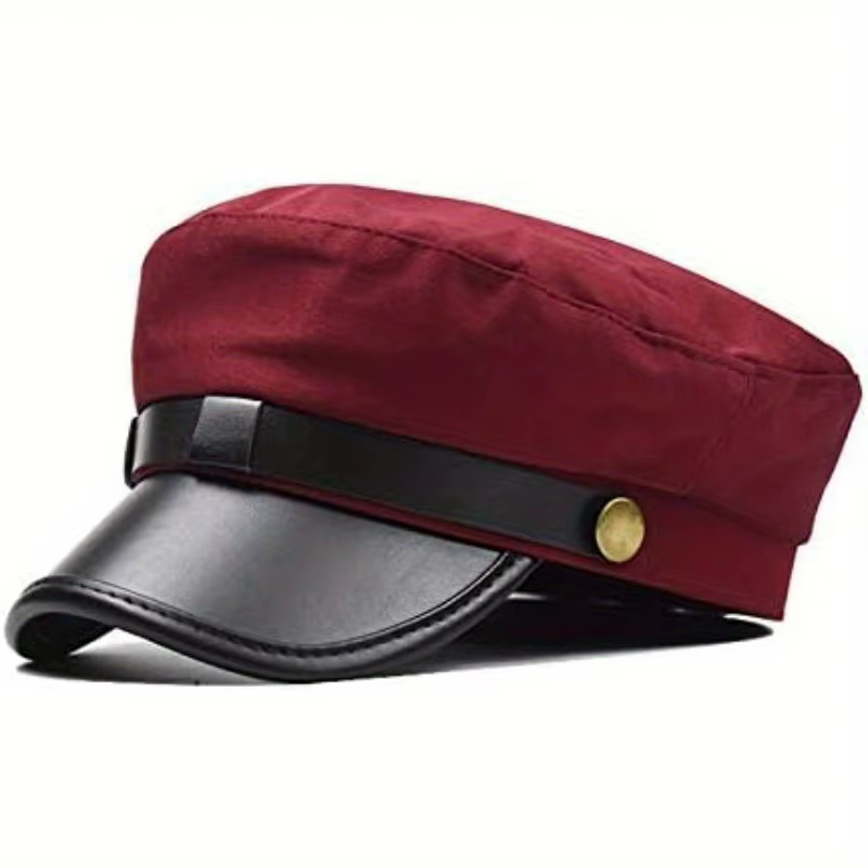 Casquette plate vintage unisexe pour hommes et femmes