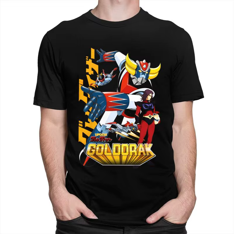 Personnalisé classique Goldrake UFO Robot Grendizer t-shirts hommes Goldorak Anime T-shirt Streetwear
