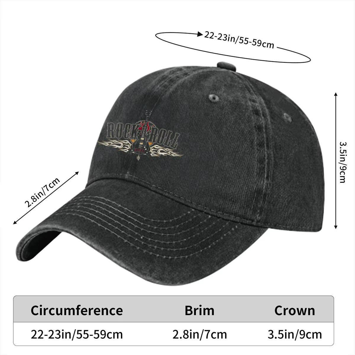Casquette de baseball Rock Wing JEBaseball pour hommes et femmes