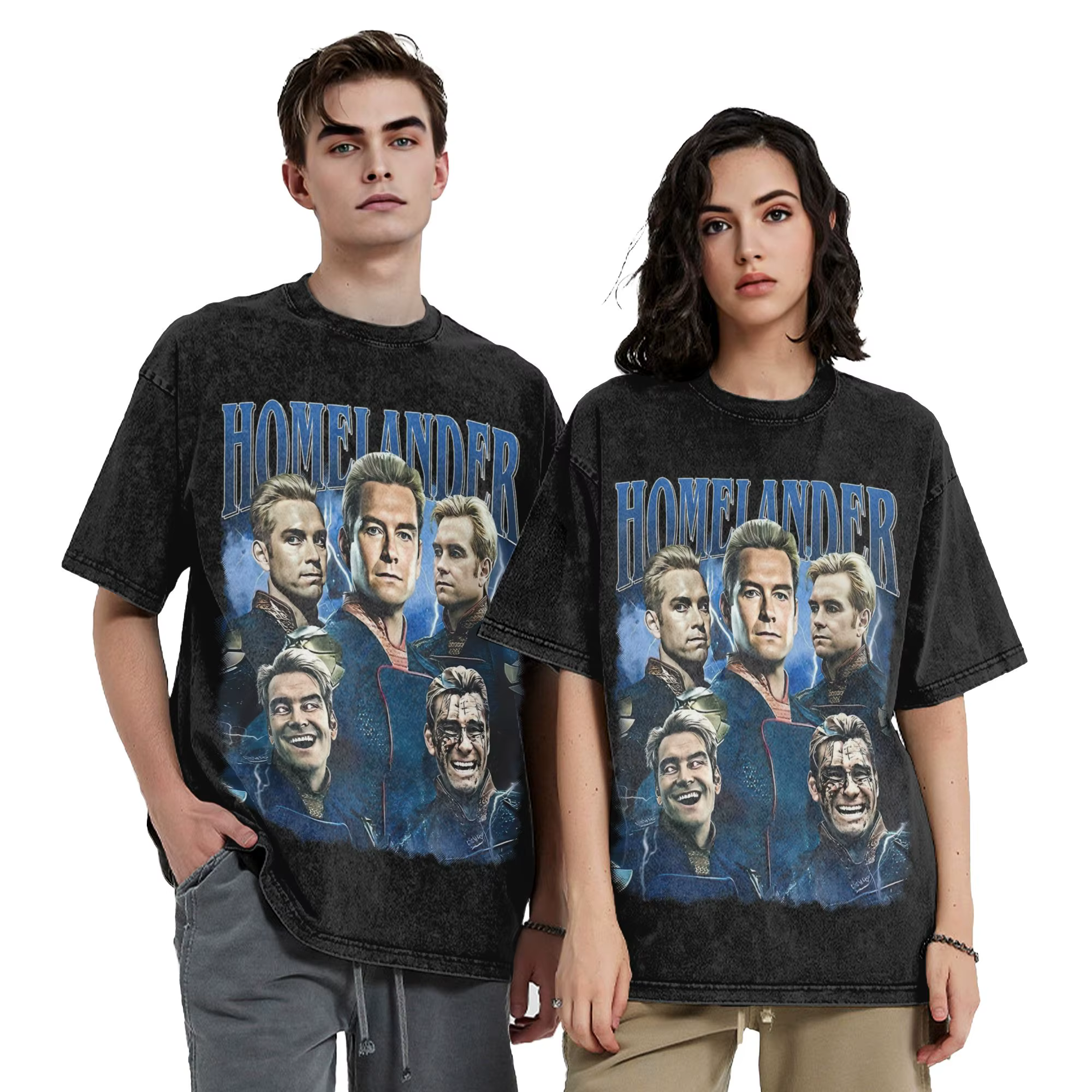 T-shirts délavés Homelander The Boys
