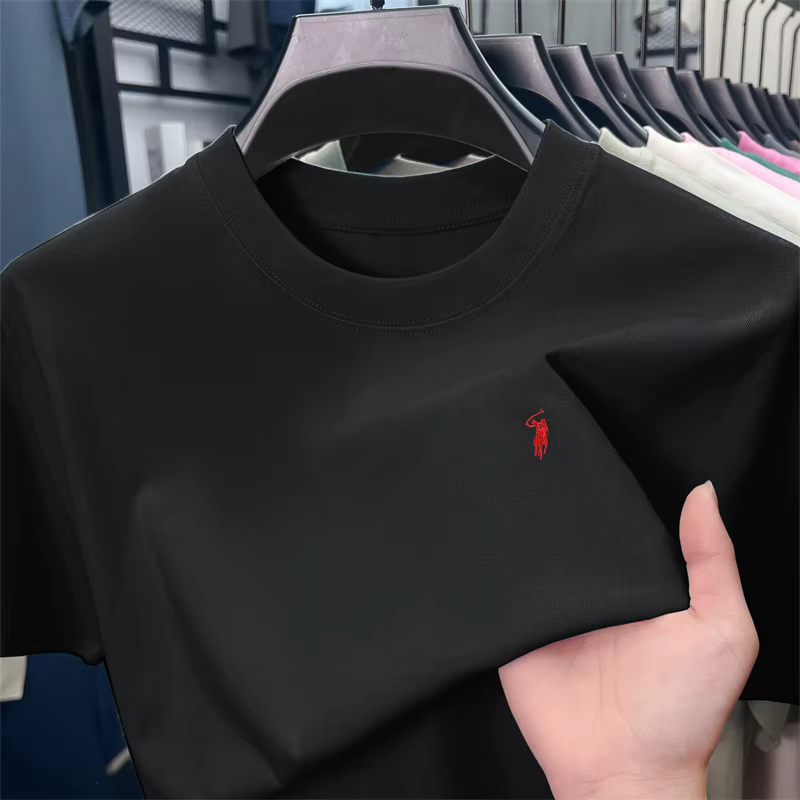 T-shirts classiques unisexes en coton 100% à col rond et manches courtes