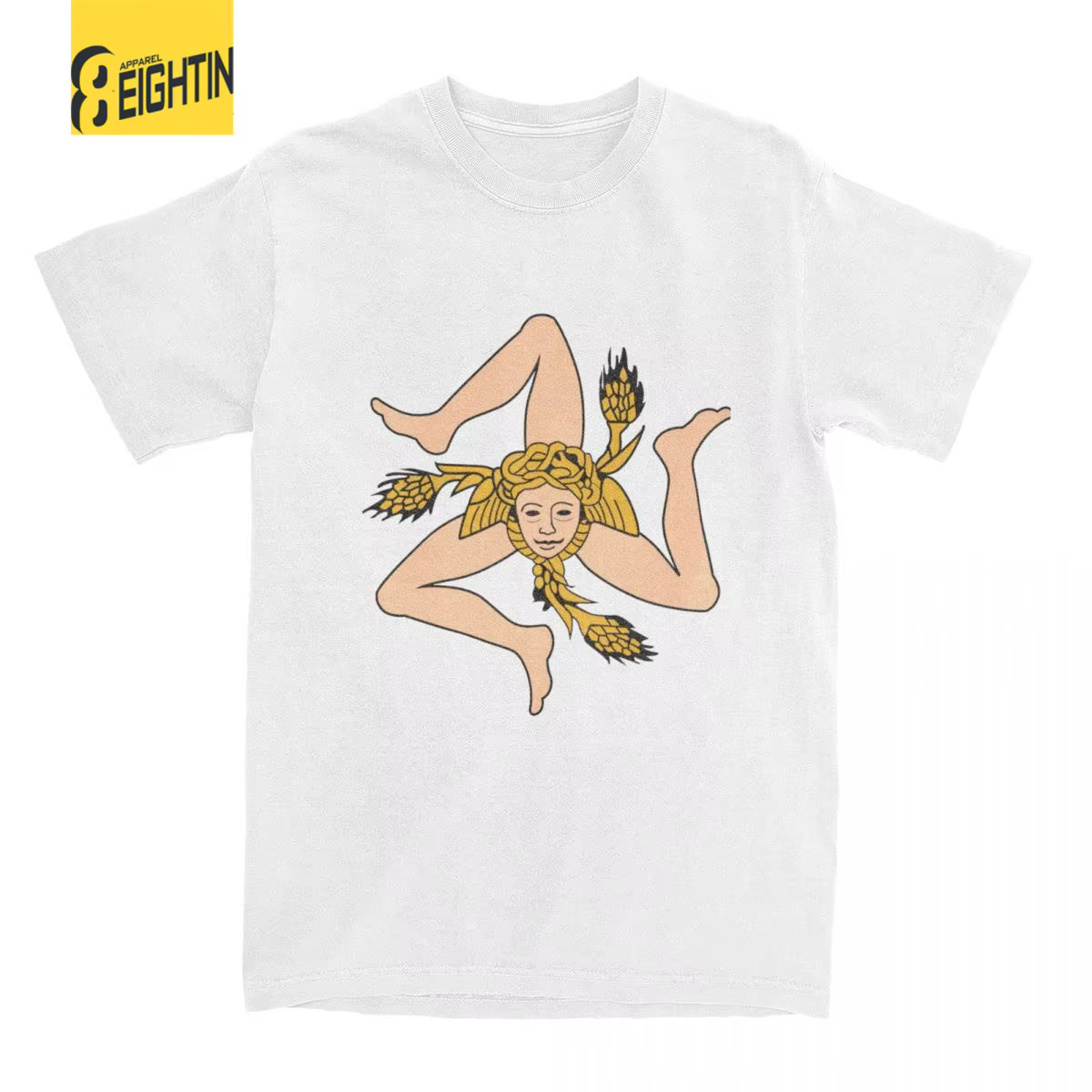 T-shirt col rond manches courtes pour homme